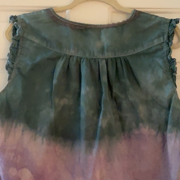 😊FREE😊W/ $20 Purchase - ANA boho blouse w/tiny ruffles, lace & stretchy - Picture 8 of 9